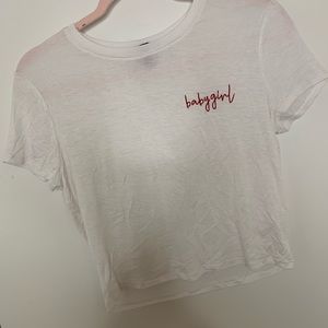 Babygirl cropped top